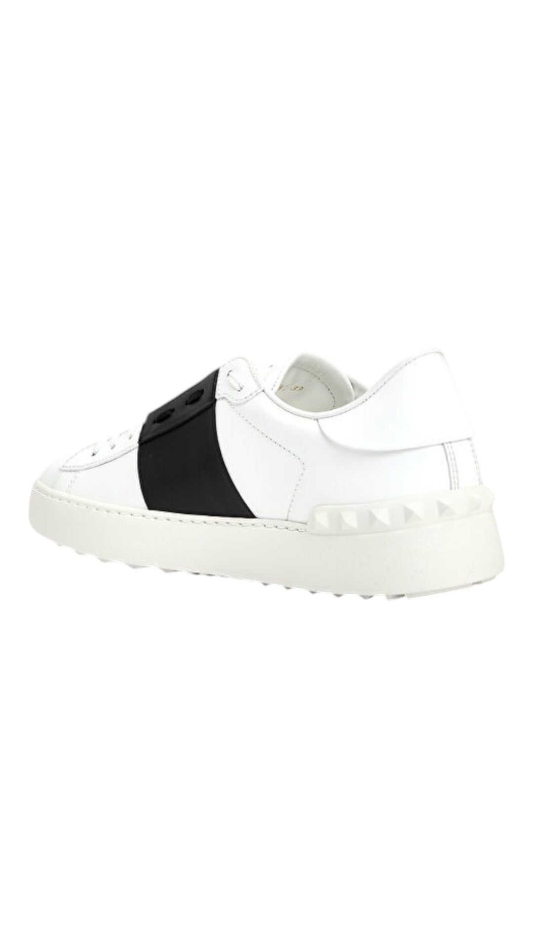 Valentino Garavani open leather white/black
