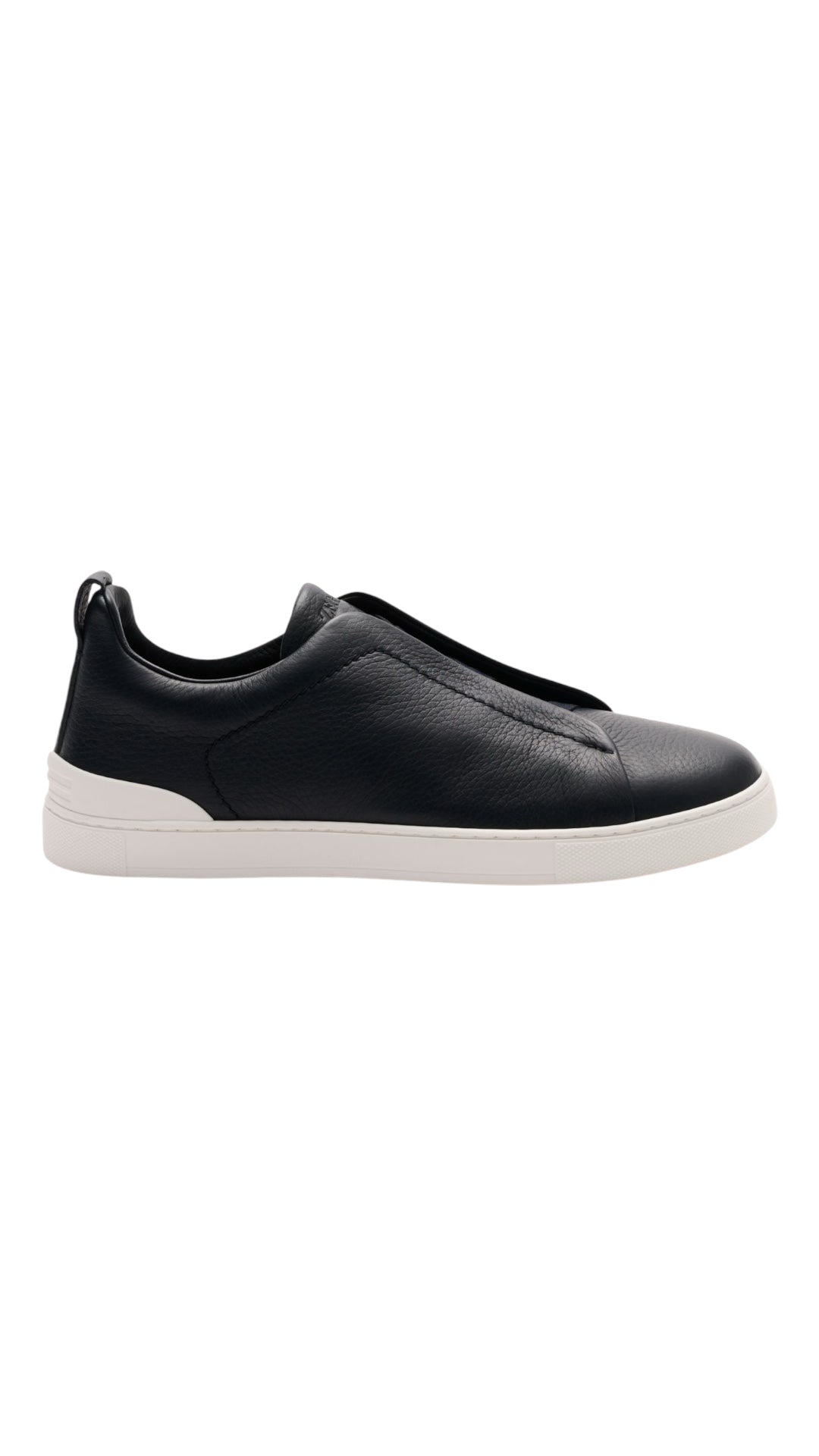Zegna slip-on Triple Stitch black