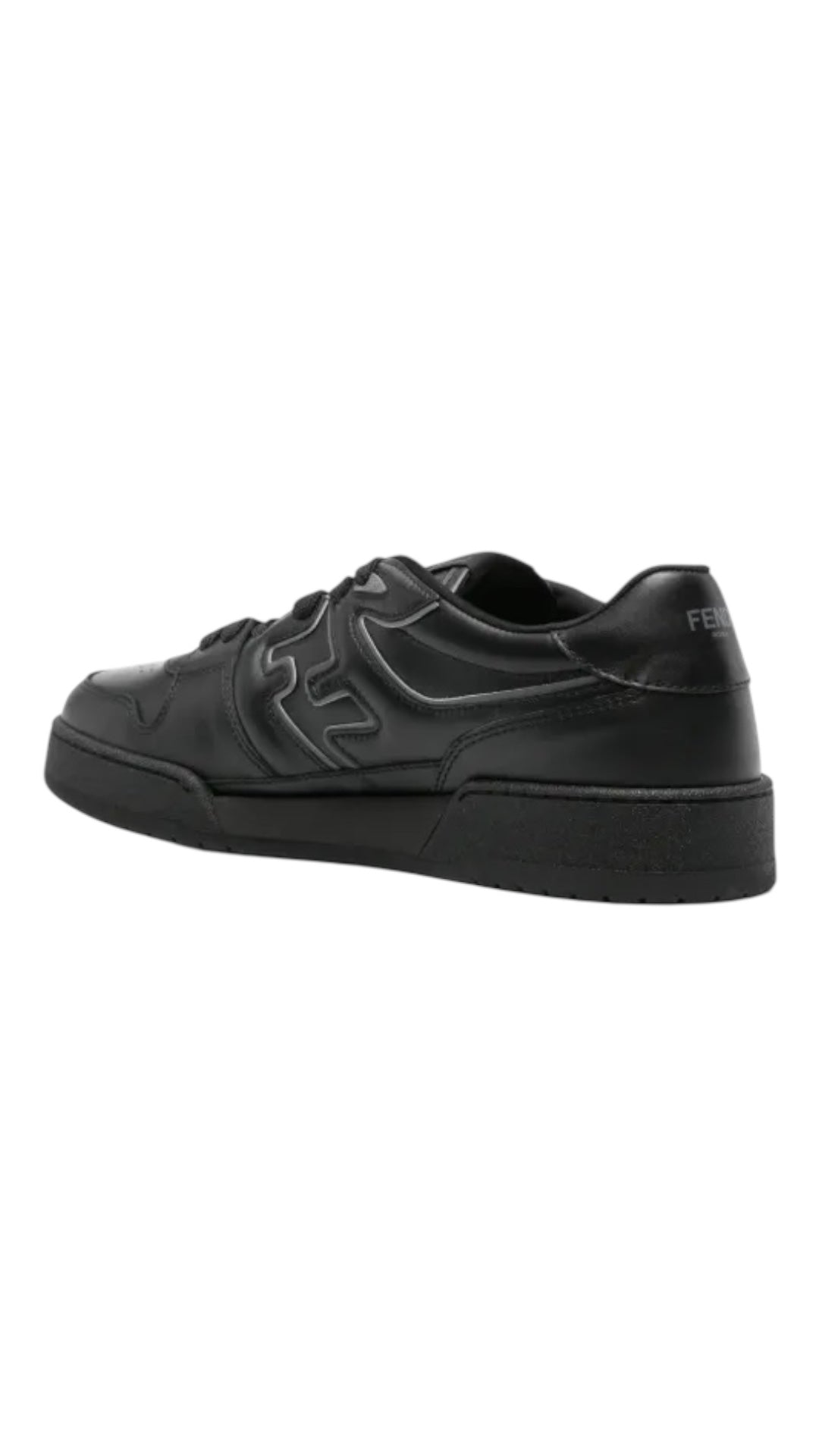 Fendi match leather sneakers