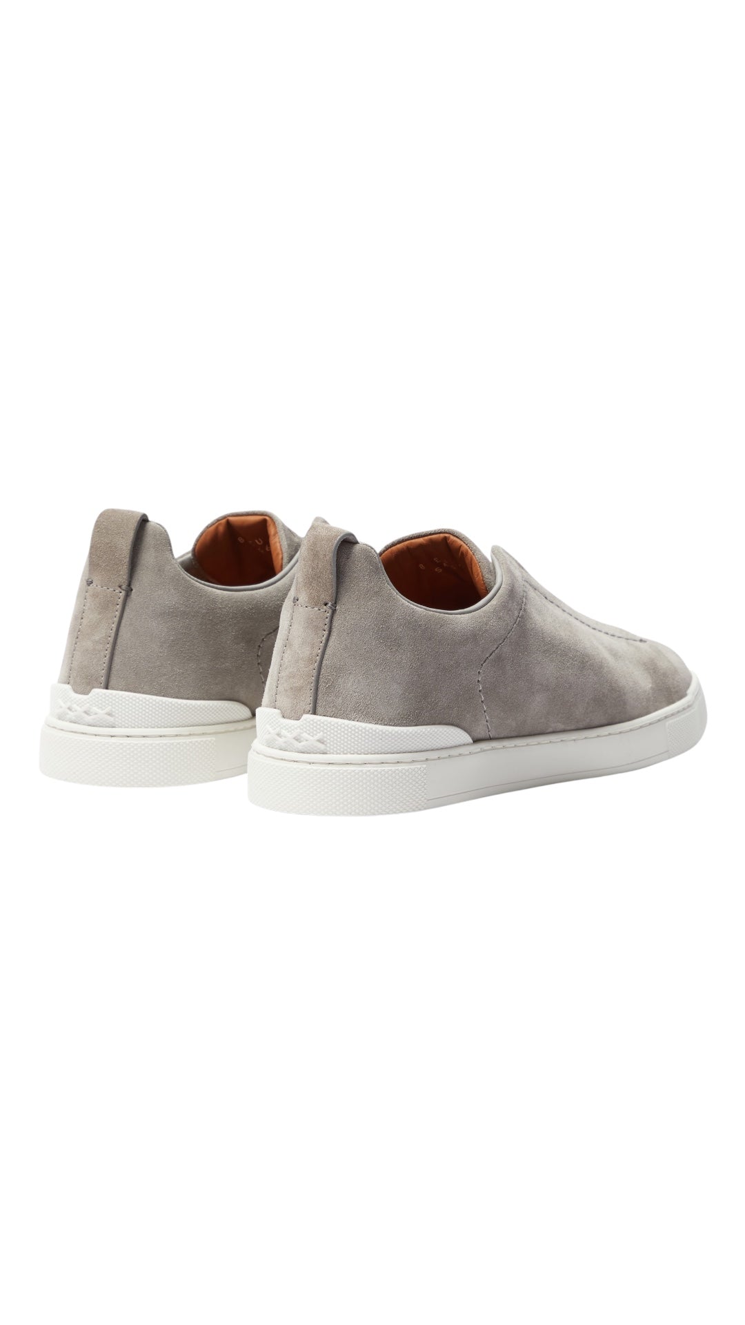 Zegna triple stitch suede sneakers