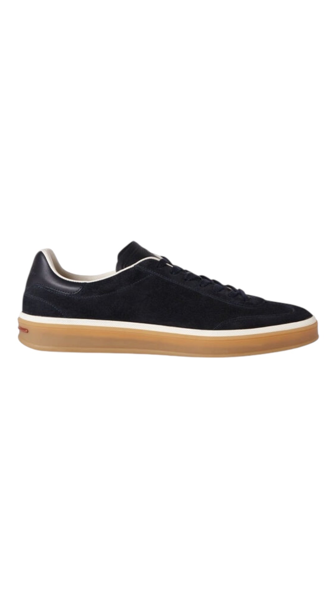 Loro Piana tennis walk sneakers calf split black