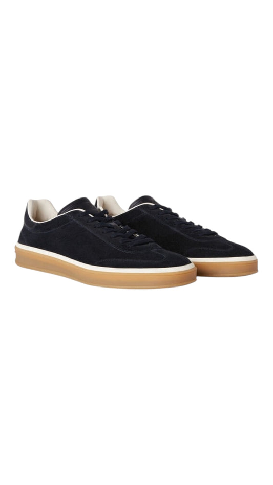 Loro Piana tennis walk sneakers calf split black