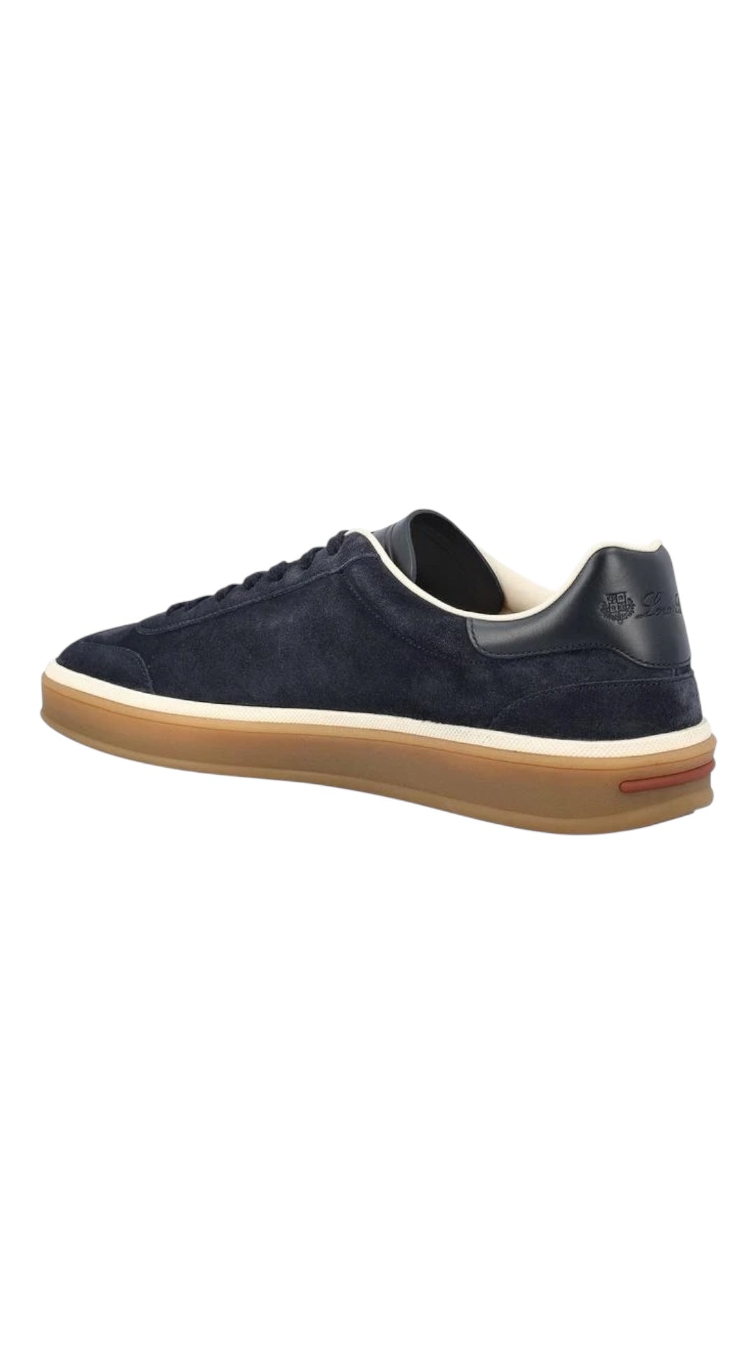 Loro Piana tennis walk suede sneakers navy blue