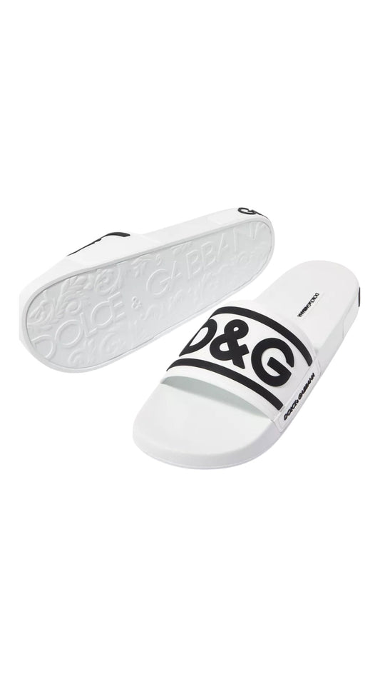 Dolce & Gabbana D&G logo rubber slide