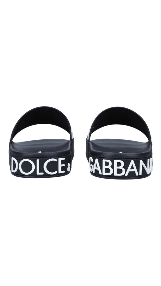Dolce & Gabbana logo pool slides