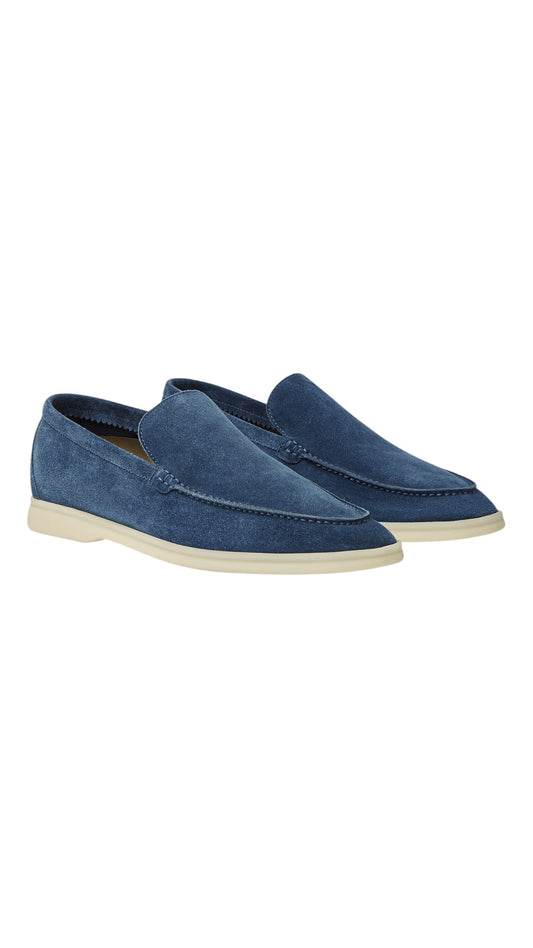 Loro Piana summer walk Loafer navy blue