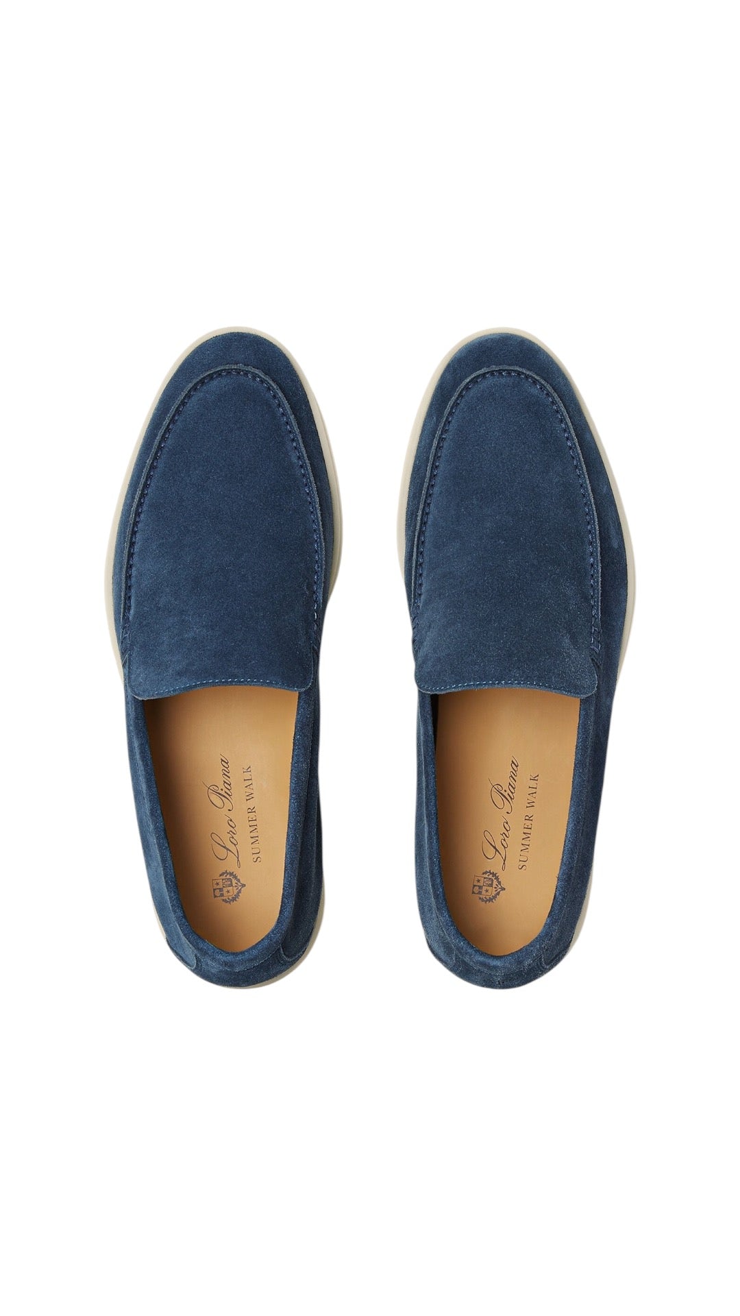 Loro Piana summer walk Loafer navy blue