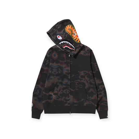 Bape thermography shark full zip hoodie