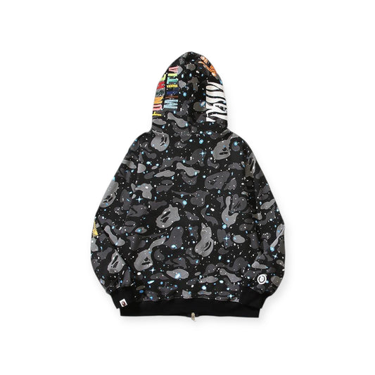Bape space camo tiger full zip hoodie ( glow in the dark)
