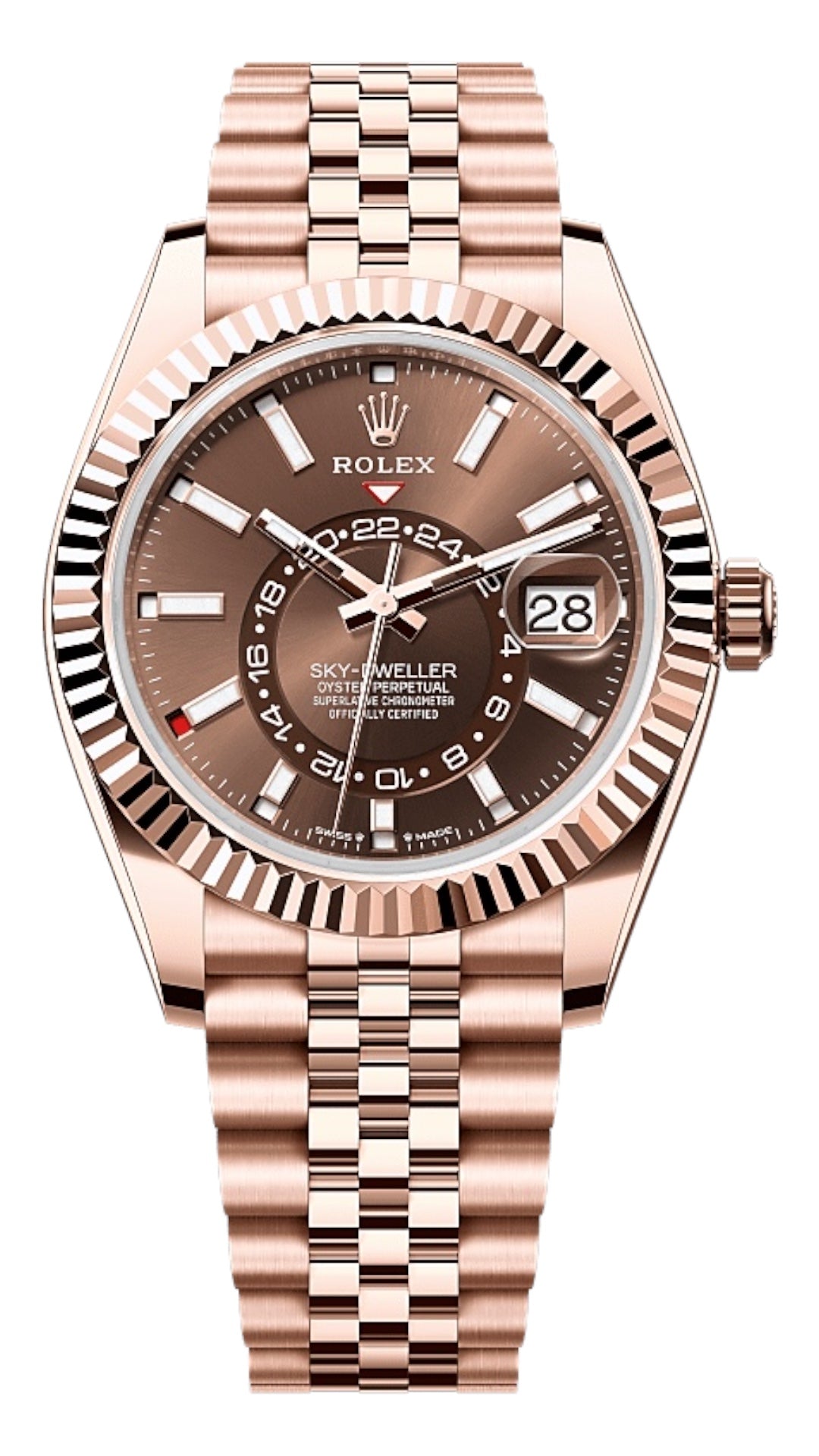 Rolex sky-dweller everose gold 42mm