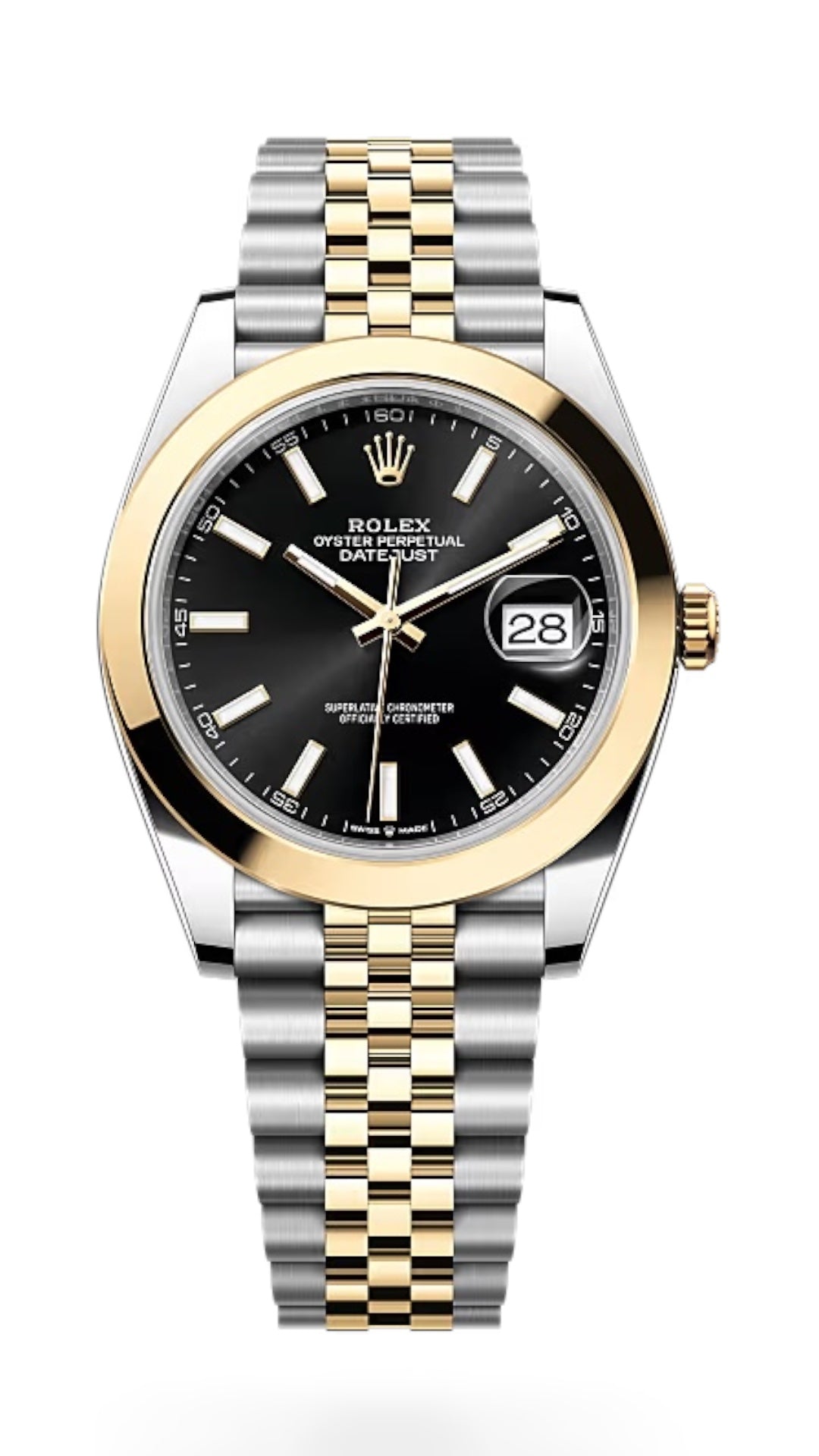 Rolex datejust oystersteel & yellow gold 41mm