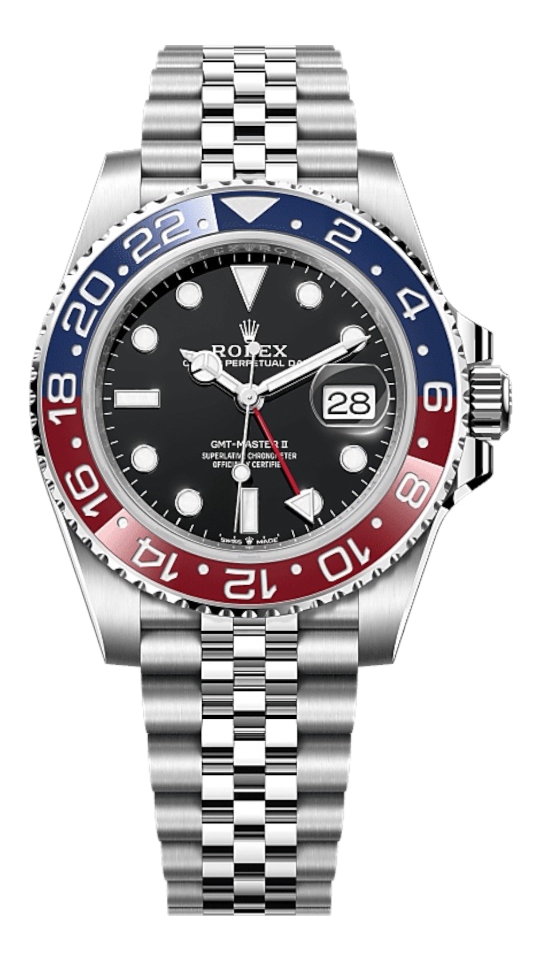 Rolex gmt master II pepsi 40mm stainless steel