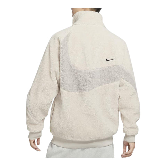 Nike big swoosh zipped reversible jacket