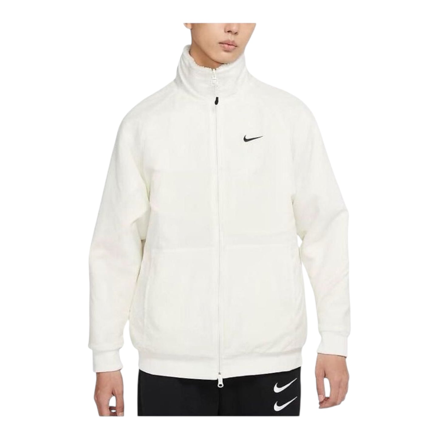 Nike big swoosh zipped reversible jacket