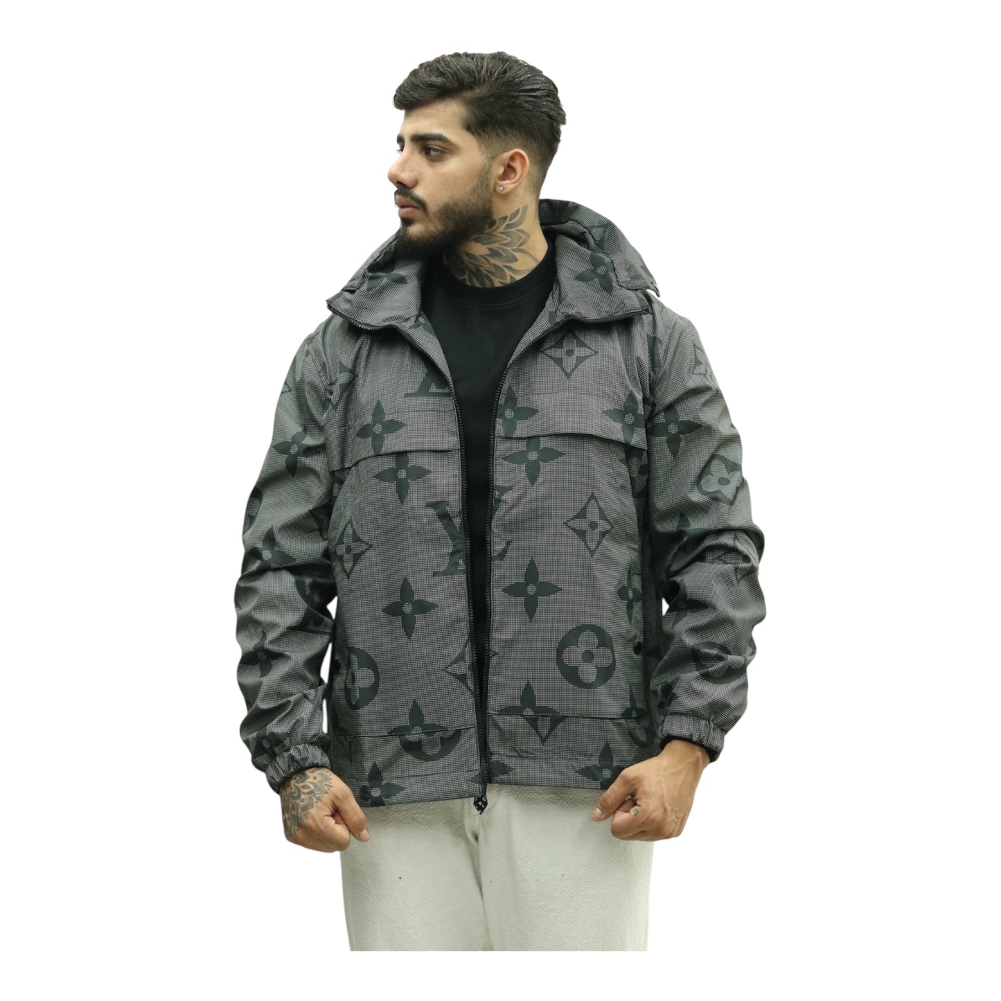 Louis Vuitton monogram zipper windbreaker jacket