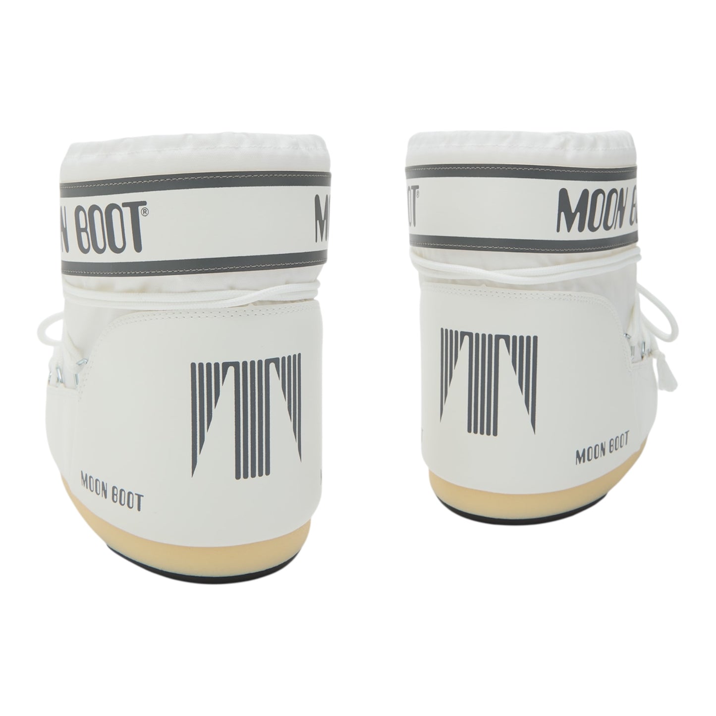 MOON BOOT ICON LOW WHITE NYLON BOOTS
