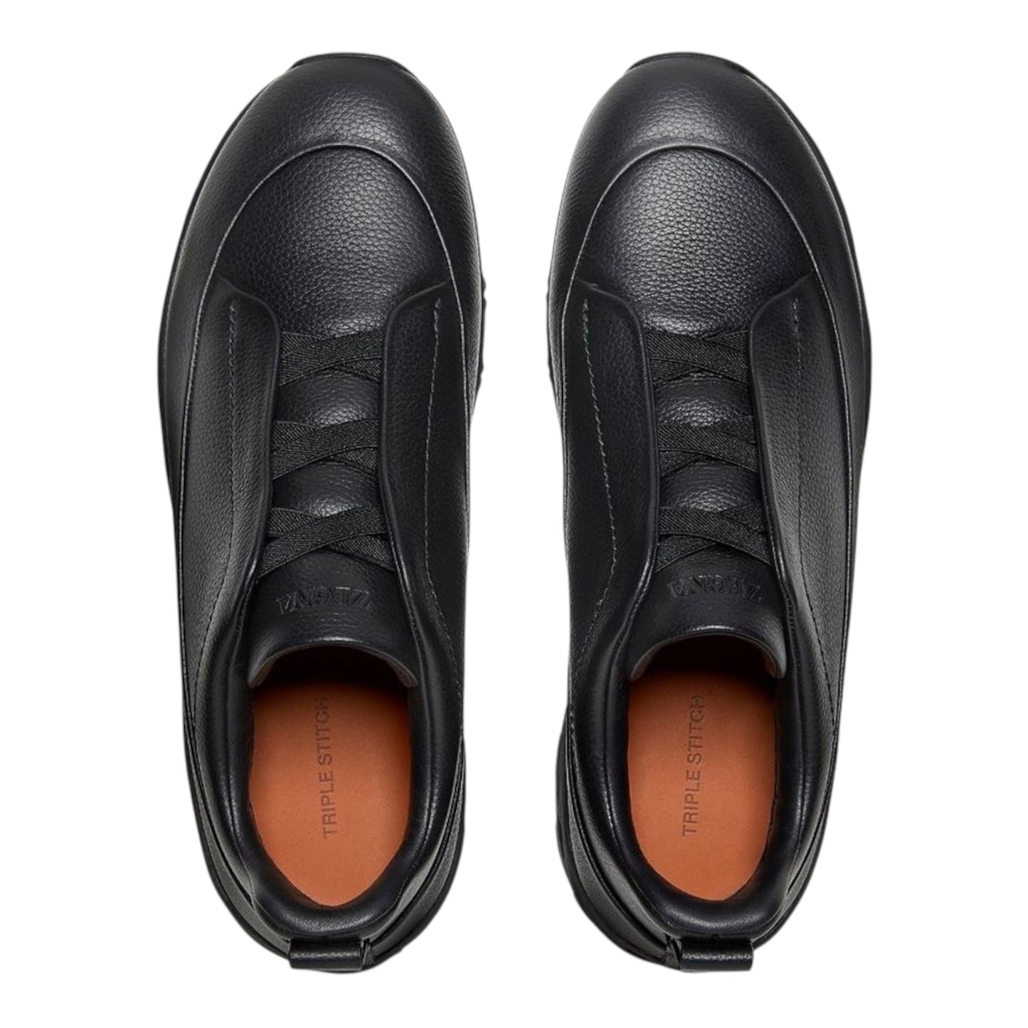 ZEGNA Monte Triple Stitch Leather Sneakers
