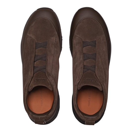 ZEGNA Monte Triple Stitch Leather Sneakers