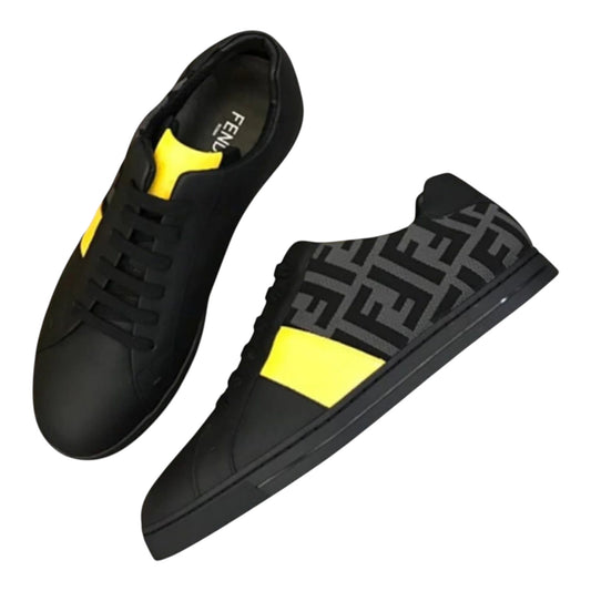 Fendi FF-Logo Print Lace-Up Sneakers
