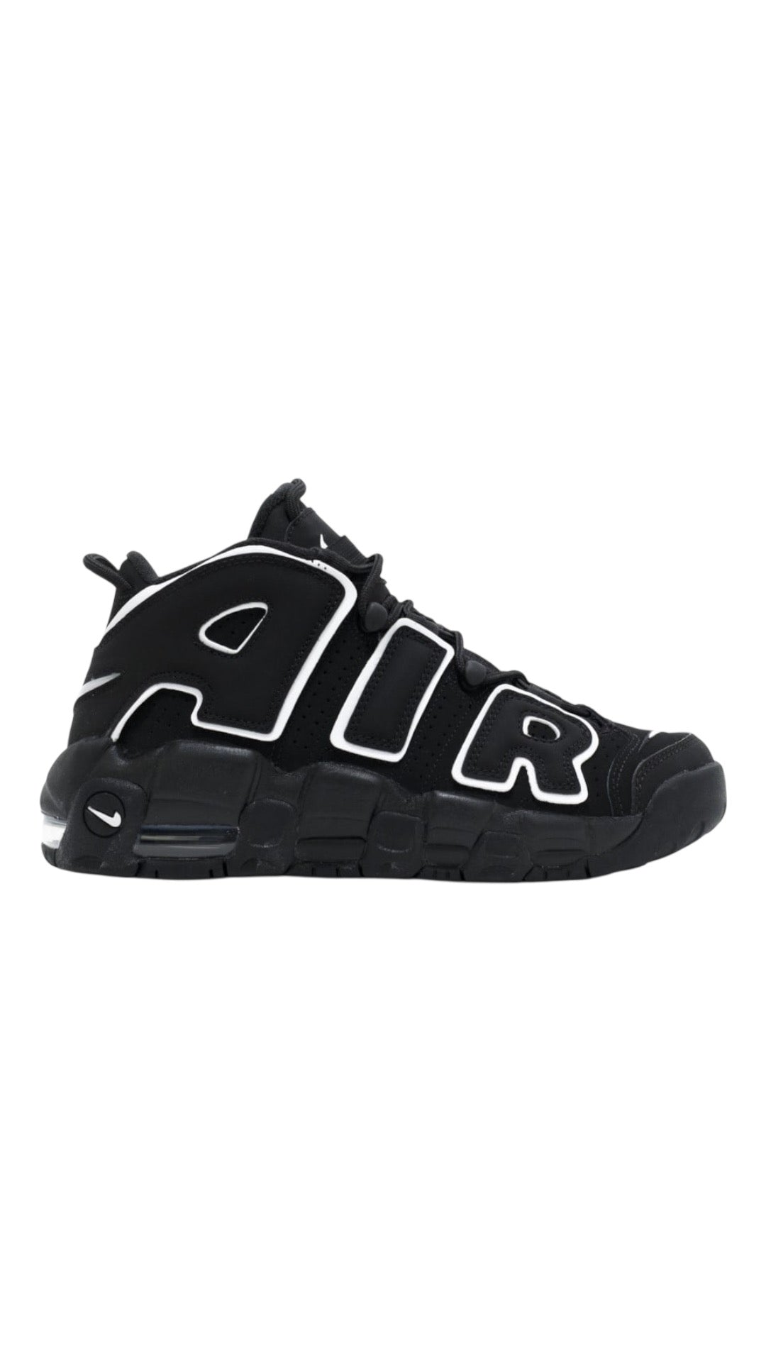 Nike air more uptempo black/white