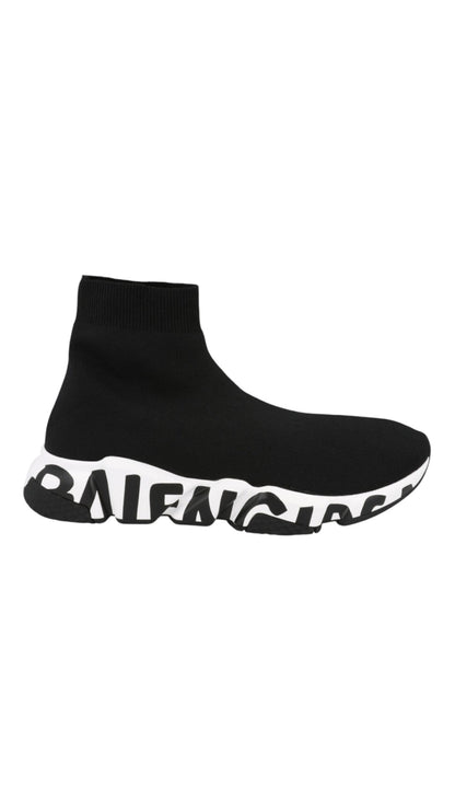 Balenciaga speed recycled knit graffiti