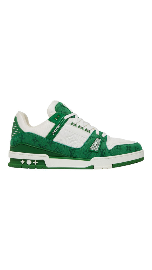 Louis Vuitton trainer ‘Green monogram denim’
