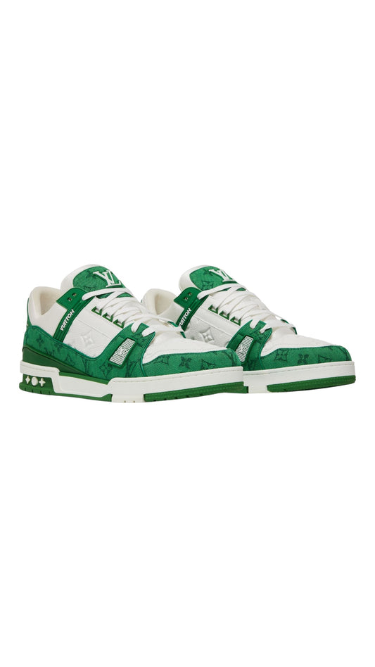 Louis Vuitton trainer ‘Green monogram denim’