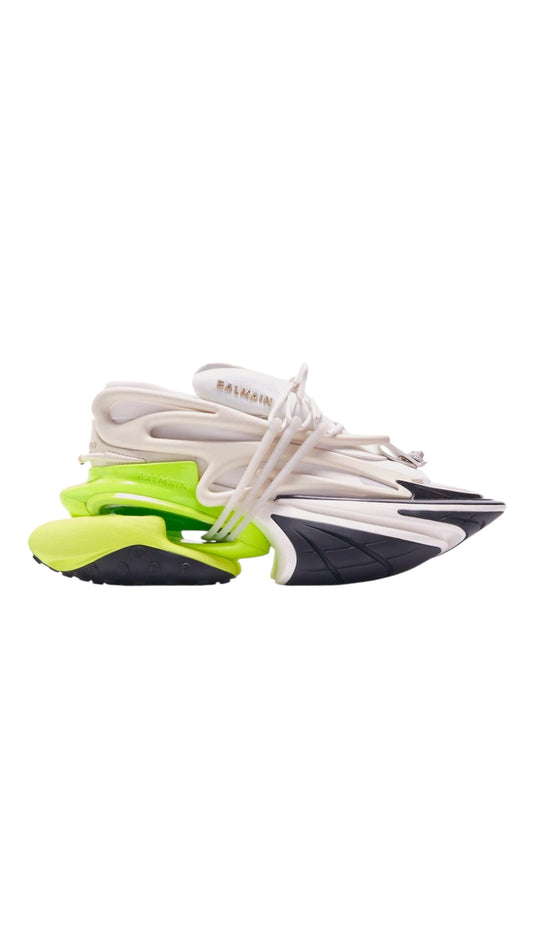 Balmain unicorn low-top white/yellow