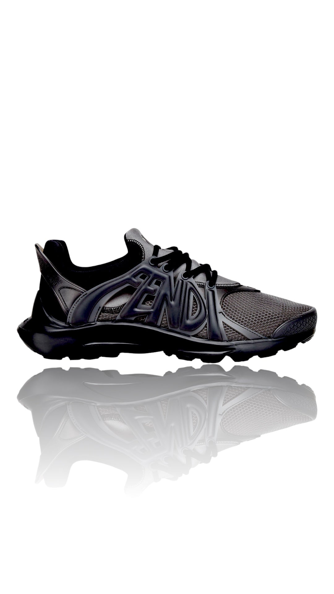 Fendi tag sneakers black