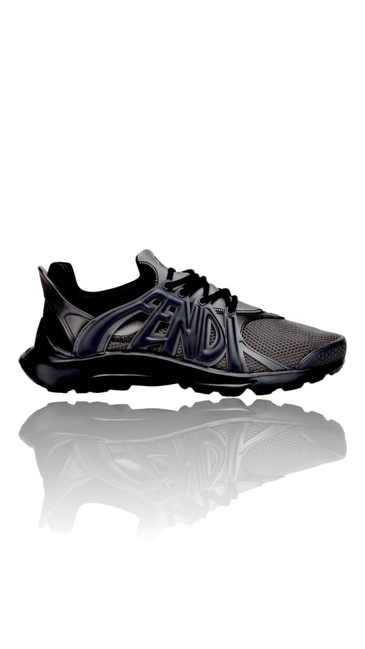 Fendi tag sneakers black