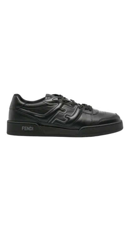 Fendi match leather sneakers