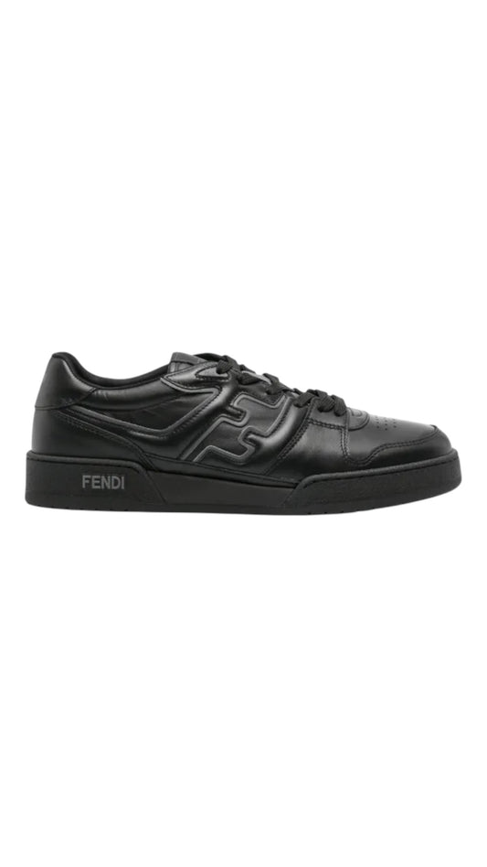 Fendi match leather sneakers