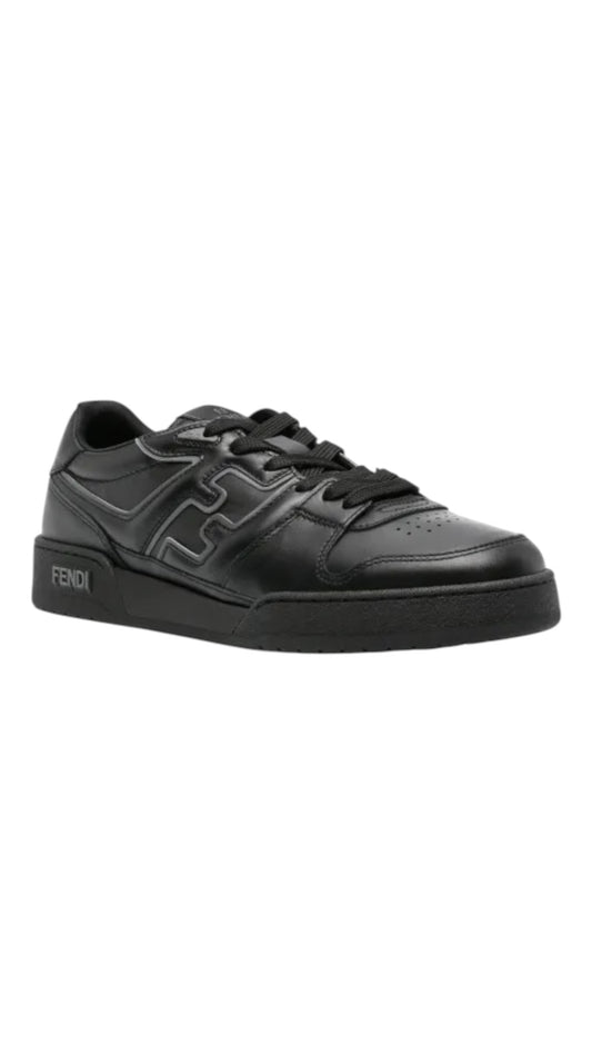 Fendi match leather sneakers