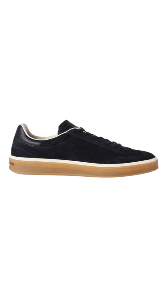 Loro Piana tennis walk sneakers calf split black