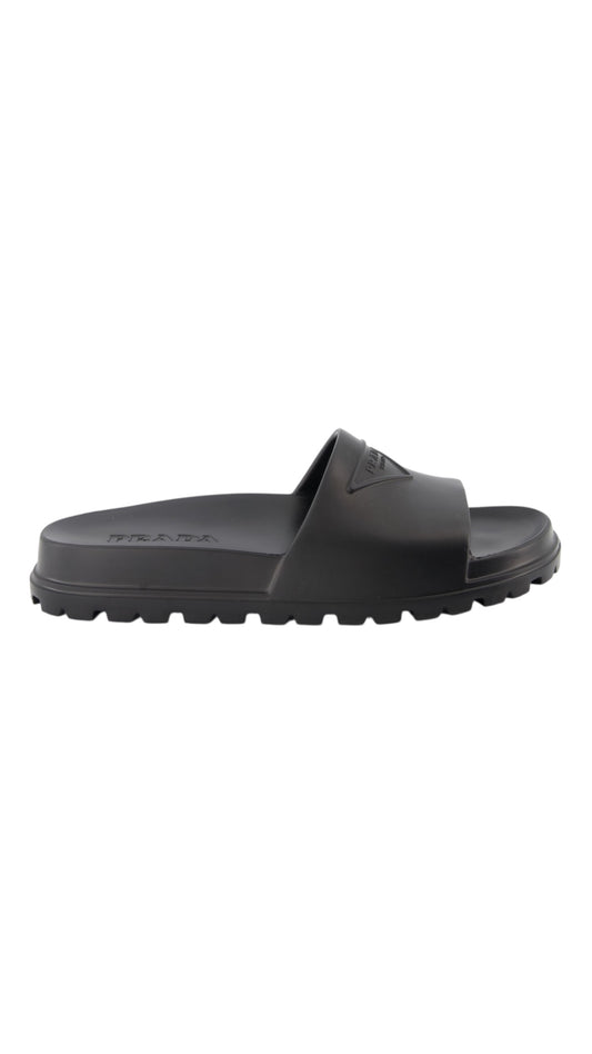 Prada rubber slides black