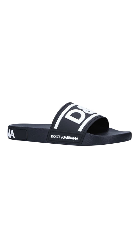Dolce & Gabbana logo pool slides