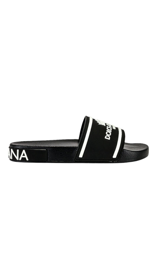 Dolce & Gabbana slide sandal black/white
