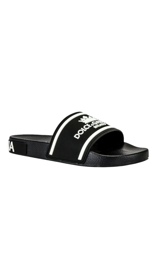 Dolce & Gabbana slide sandal black/white