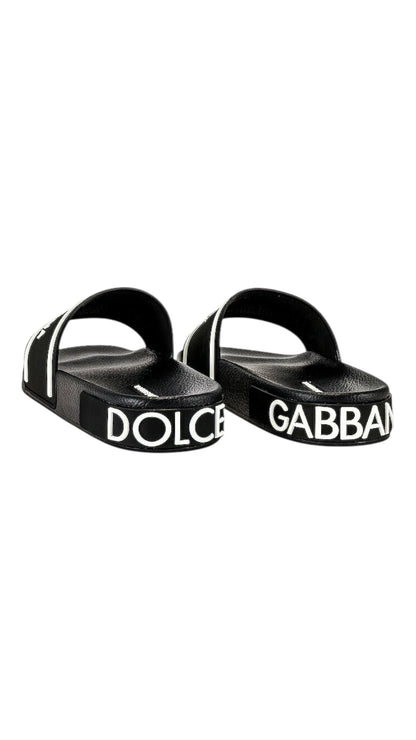 Dolce & Gabbana slide sandal black/white
