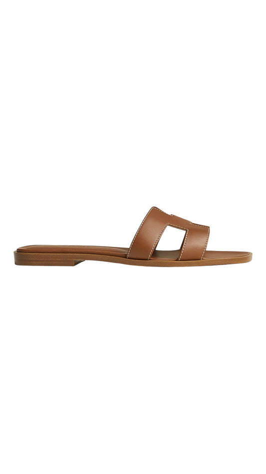 Hermes oran sandal brown