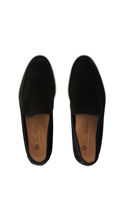 Loro Piana summer walk loafer black