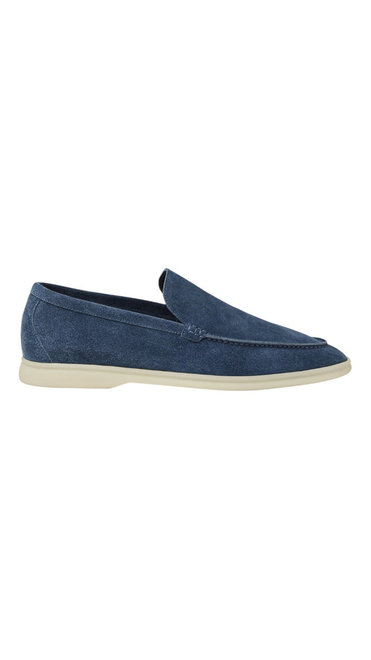 Loro Piana summer walk Loafer navy blue