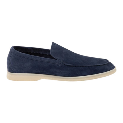 Loro Piana summer walk Loafer navy blue