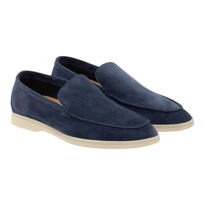 Loro Piana summer walk Loafer navy blue