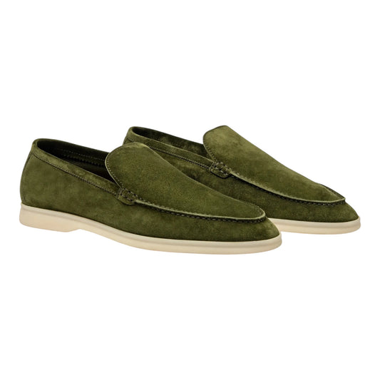 Loro Piana summer walk loafer green olive