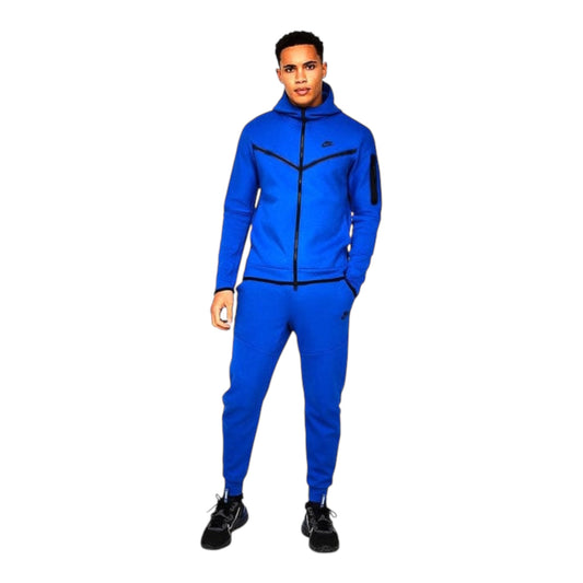 Nike tech fleece tracksuit royal blue