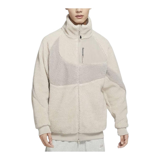Nike big swoosh zipped reversible  jacket