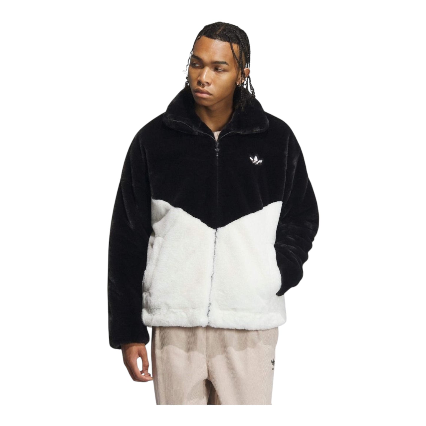 Adidas men/women faux fur jacket