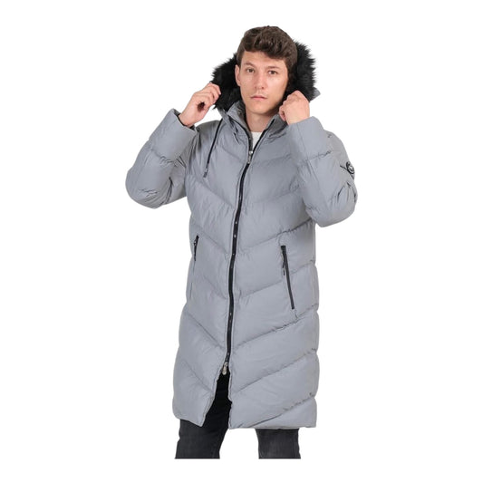 Reflective grey coat
