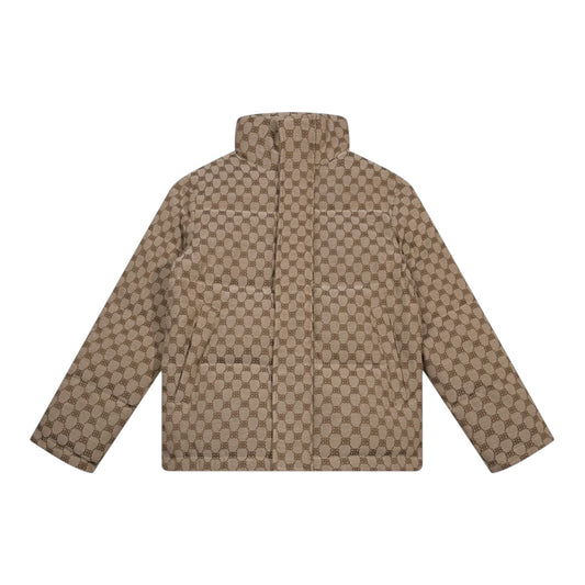 Balenciaga x Gucci Hacker Project BB Print Puffer jacket